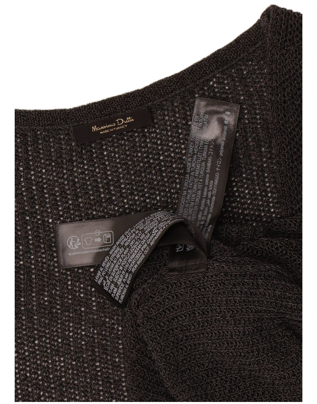 Damski sweter rozpinany Massimo Dutti bez rękawów UK 14, średni szary