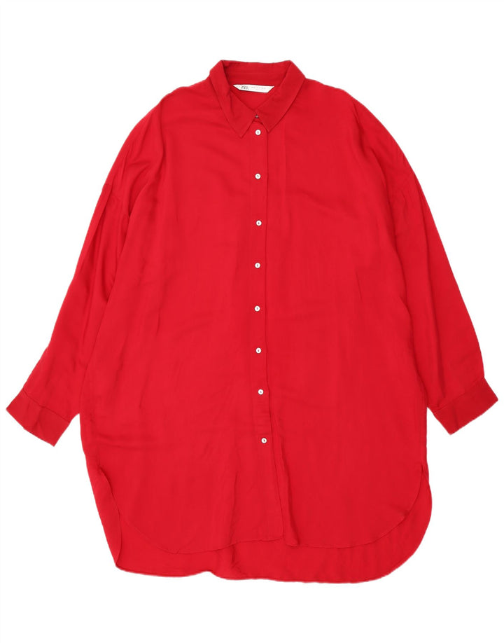 Damska sukienka oversize Zara UK 18 XL czerwona