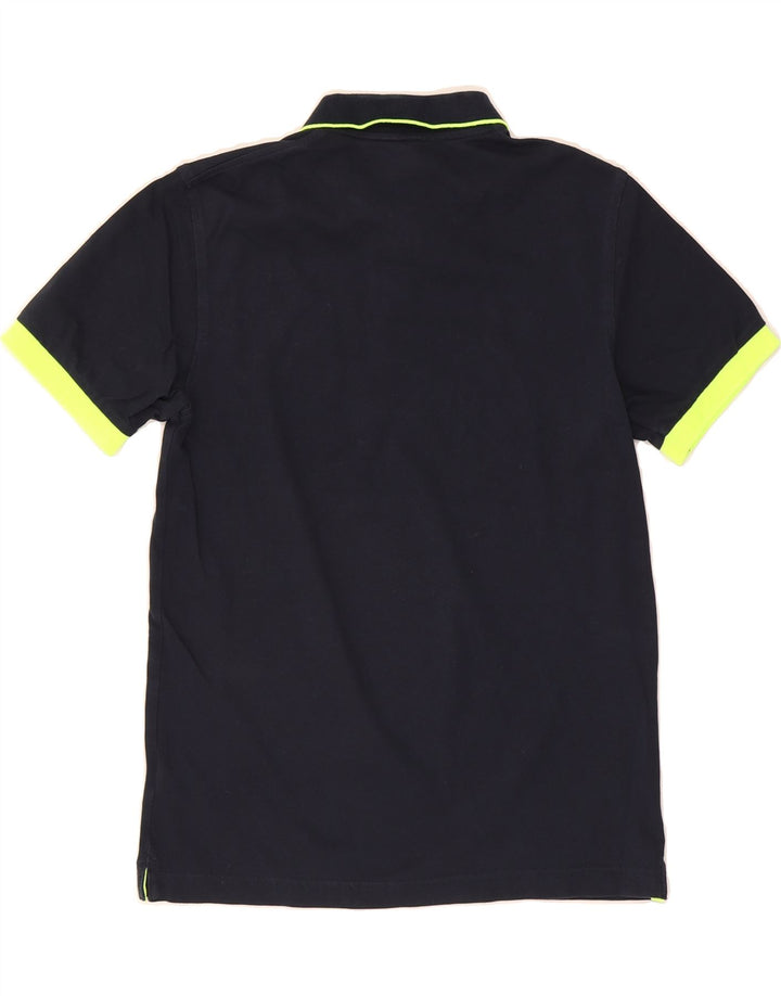 SUN68 Mens Polo Shirt Small Navy Blue Cotton Vintage Sun68 and Second-Hand Sun68 from Messina Hembry 