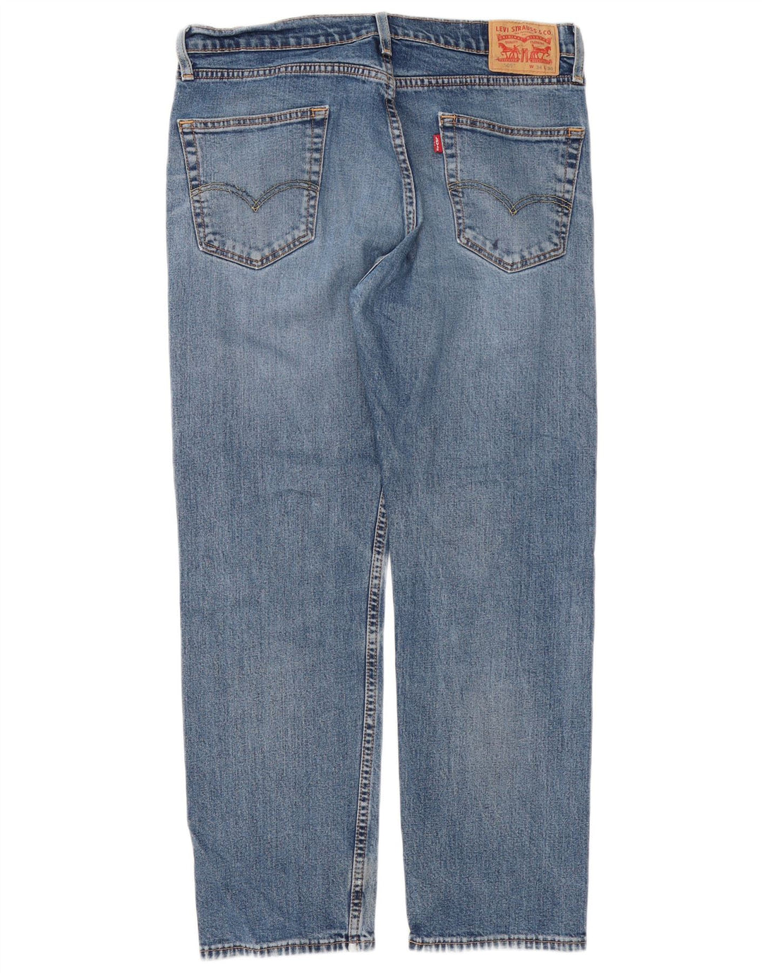 Męskie jeansy Levi's 505 Regular Straight W34 L30 Niebieskie bawełniane