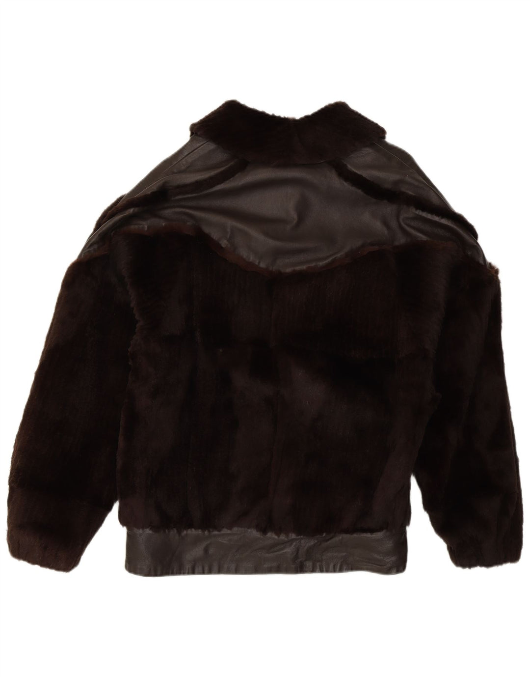 Damska kurtka futrzana Elios IT 44 Średniobrązowa skóra