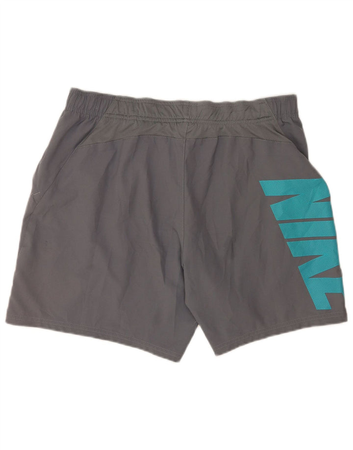Męskie spodenki sportowe Nike Dri Fit Graphic, duże, szare, poliestrowe
