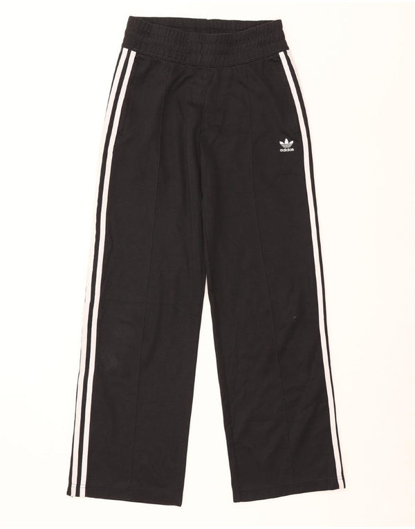 Damskie spodnie dresowe ADIDAS UK 8, małe, czarne, bawełniane