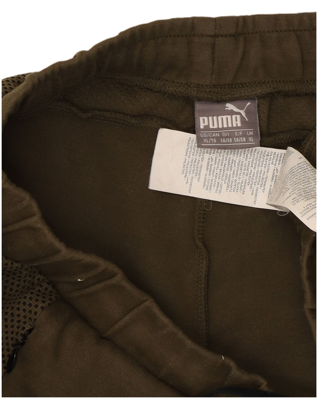 Męskie spodenki sportowe Puma XL, bawełniane, khaki