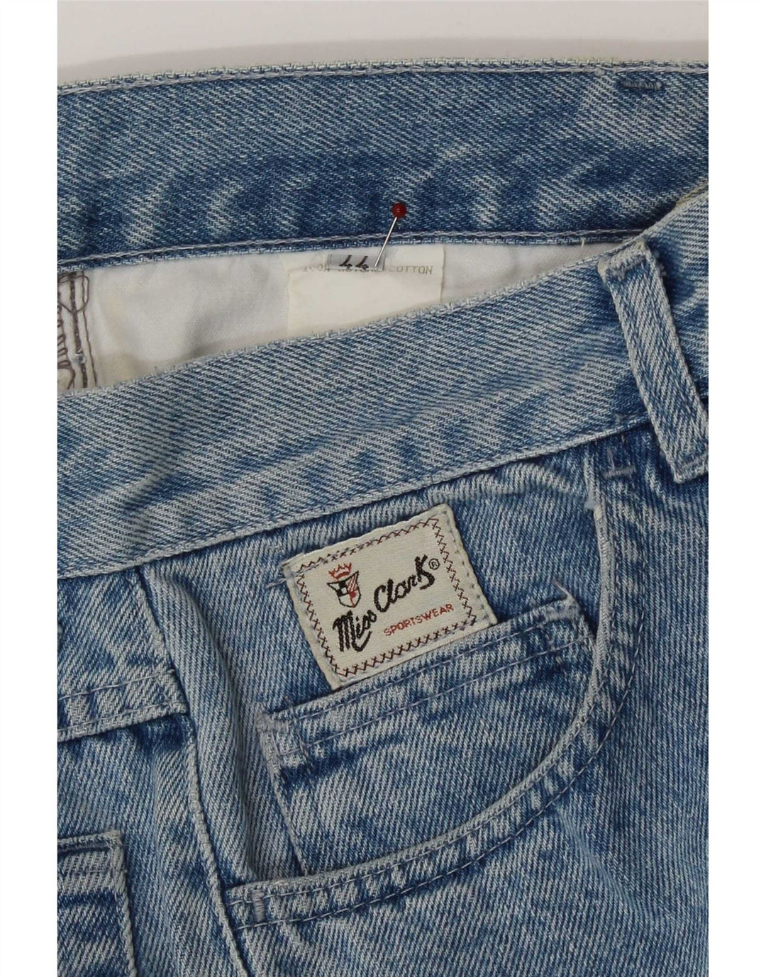 Damskie jeansy zwężane CLARK IT 44 Medium W27 L31 Niebieskie bawełniane
