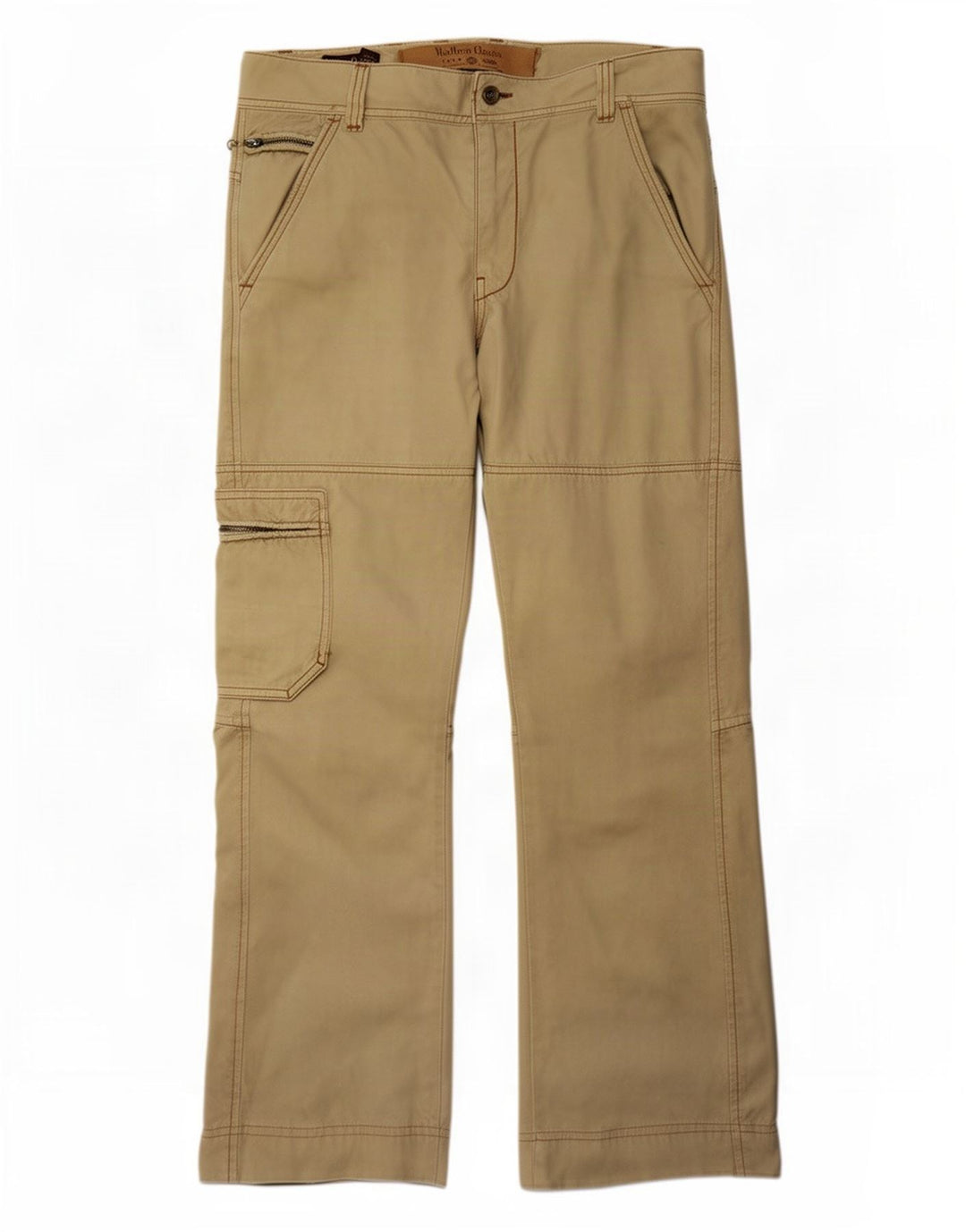 Męskie proste spodnie cargo Marlboro Classics W32 L34 Khaki Cotton