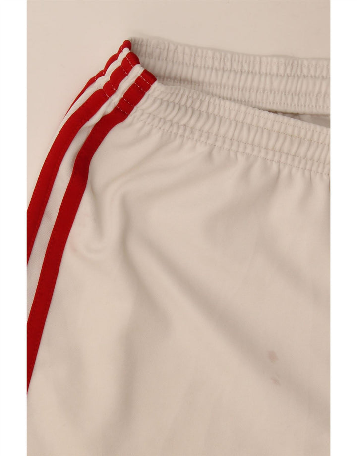 Męskie spodenki sportowe ADIDAS Aeroready, małe, białe, poliestrowe
