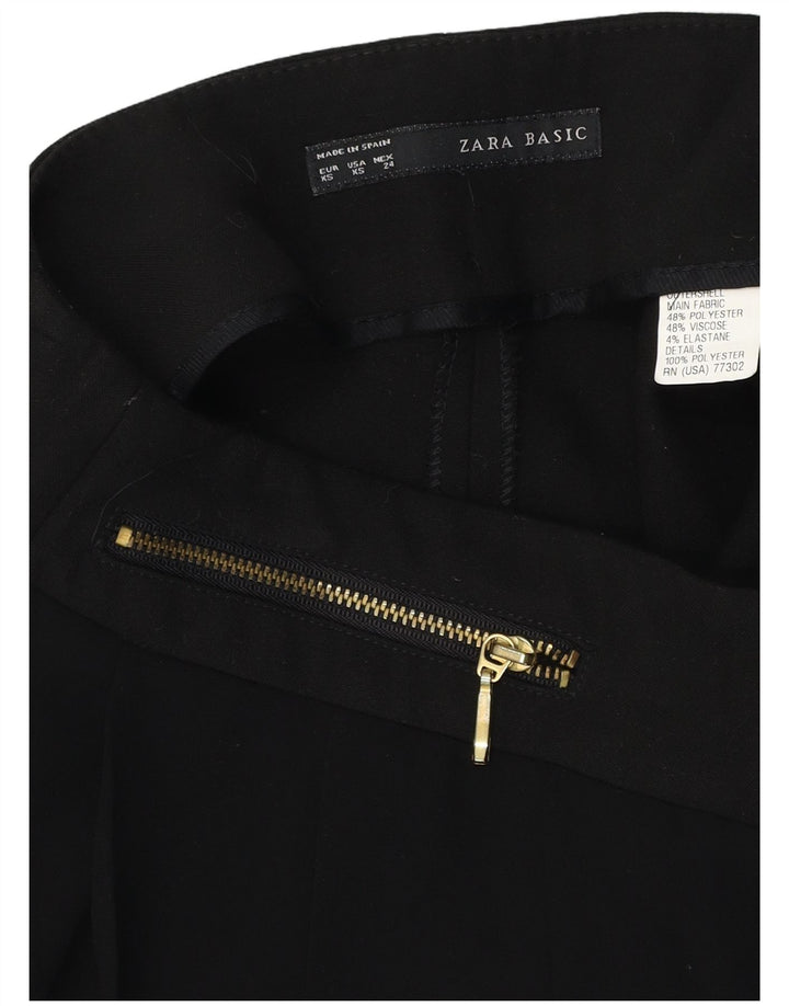 Damskie spodenki codzienne ZARA z wysokim stanem XS W24, czarny poliester