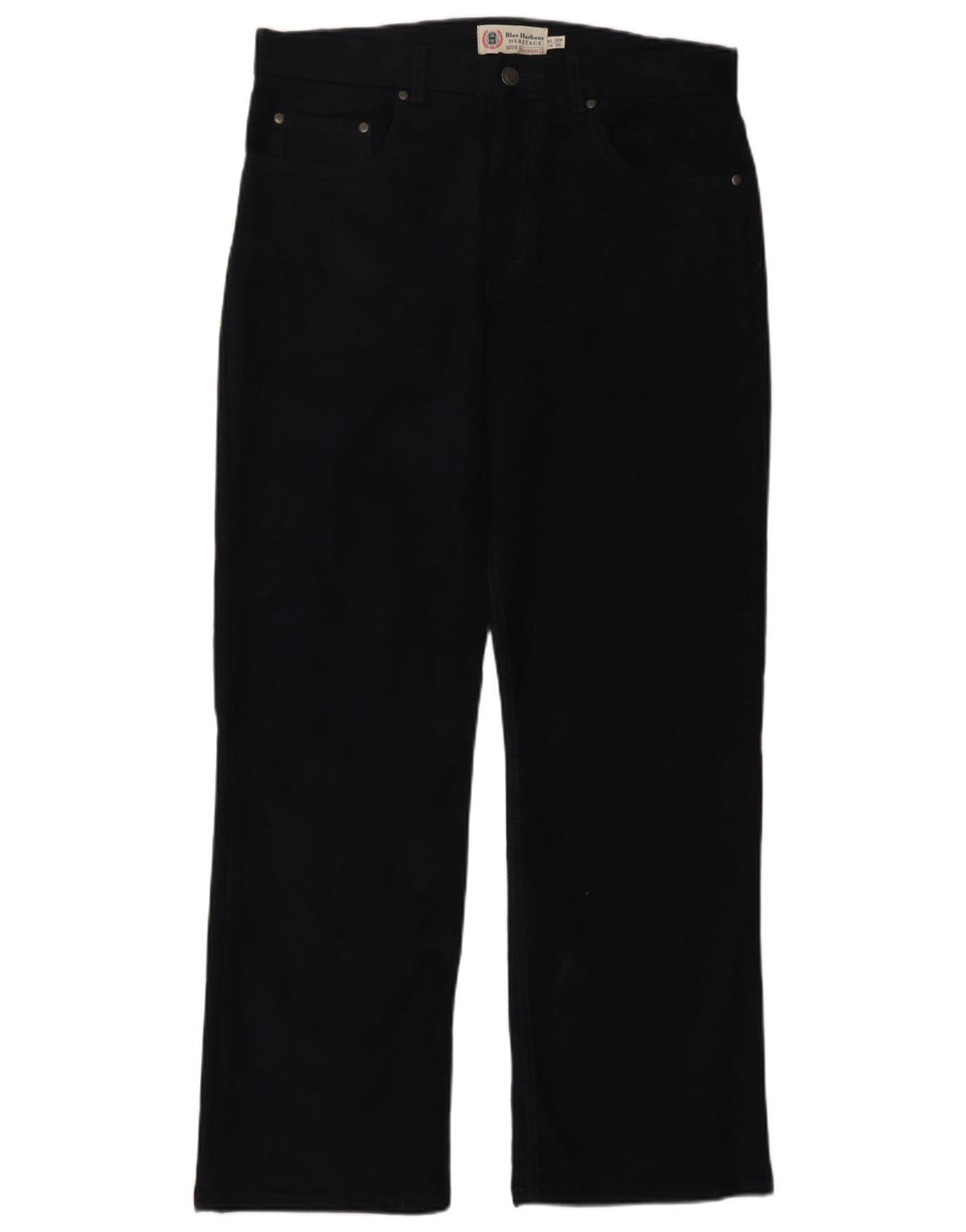Męskie spodnie casual Marks & Spencer Blue Harbor W32 L29 granatowe