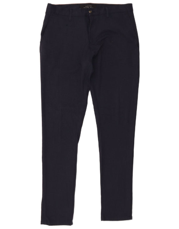 Męskie spodnie chino Zara EU 40 Medium W31 L30 Granatowy poliester