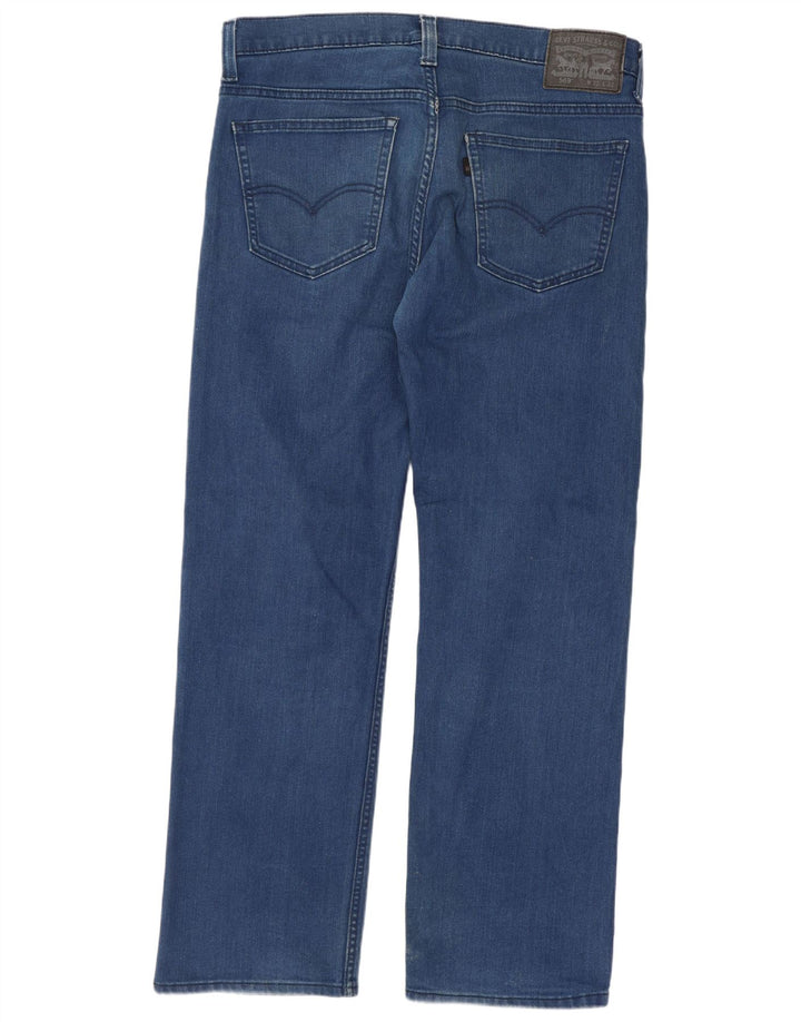 Męskie proste dżinsy Levi's W32 L32 Granatowa bawełna