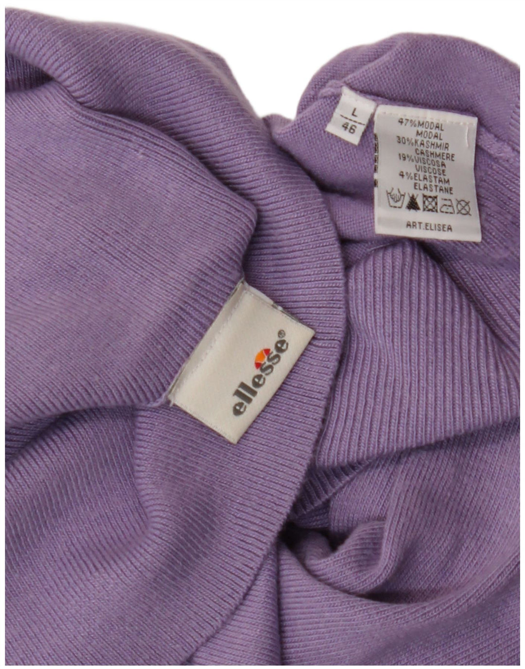 Damski sweter z golfem ELLESSE IT 46, duży, fioletowy, modal