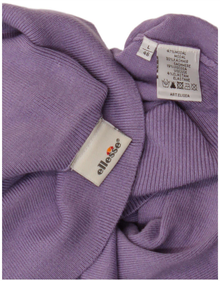 Damski sweter z golfem ELLESSE IT 46, duży, fioletowy, modal