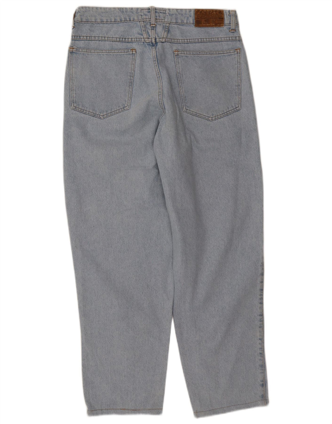 ZAMKNIĘTE Damskie luźne jeansy z wysokim stanem W32 L30 Niebieskie