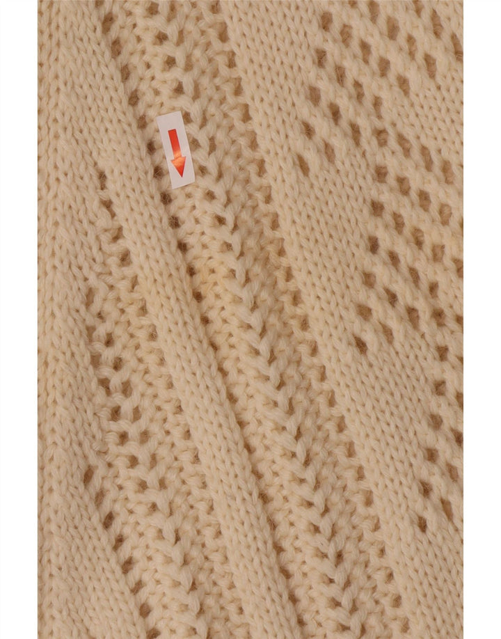 Damski sweter poncho Sisley w jednym rozmiarze w kolorze złamanej białej wełny