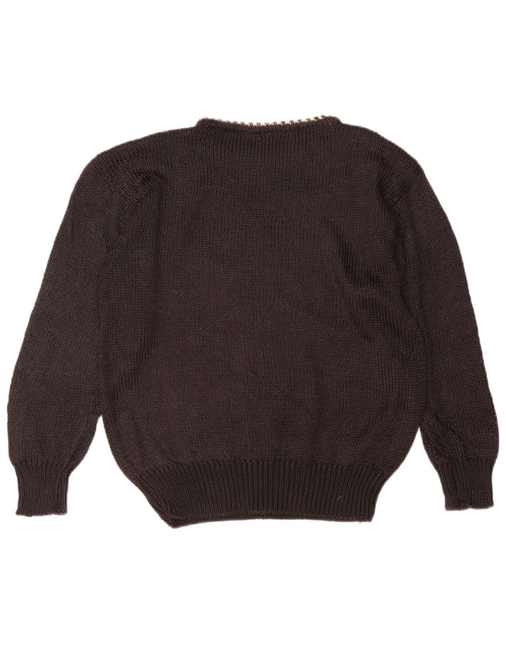 Toplike damski sweter z dekoltem w łódkę IT 42 średni brąz