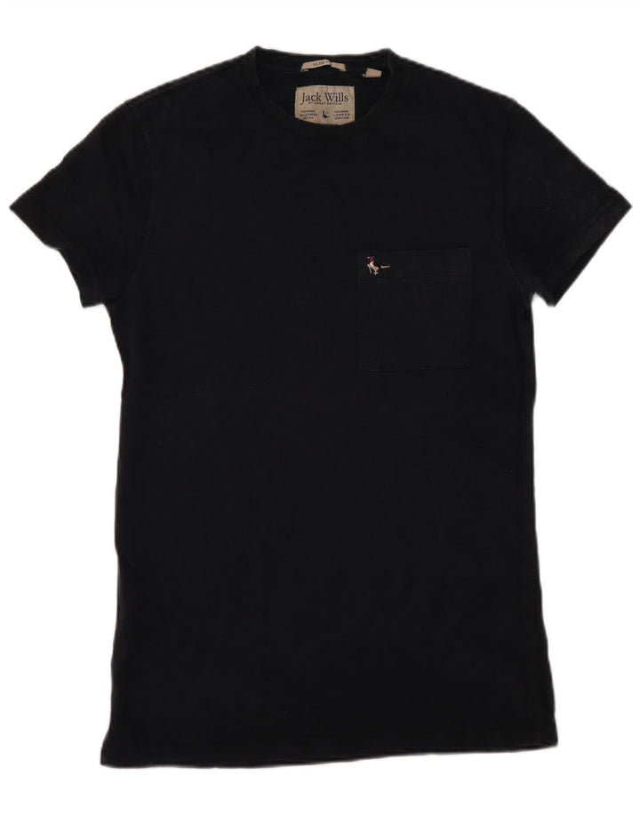 T-shirt męski slim fit JACK WILLS Top XS, bawełniany, granatowy