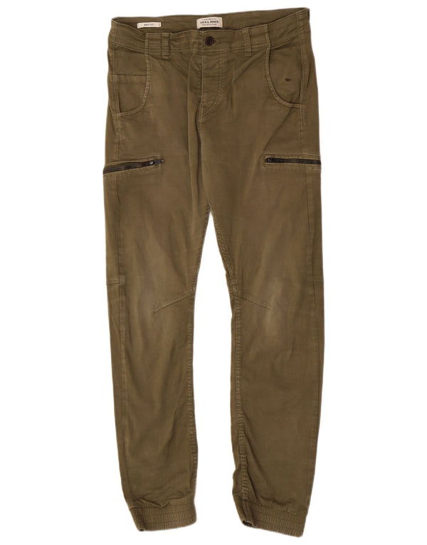 Męskie spodnie cargo Jack & Jones Anti Fit W31 L29 Khaki Cotton