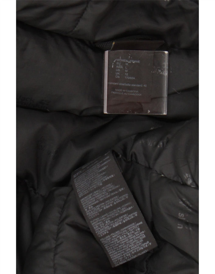 Damska ocieplana kurtka z kapturem Jack Wolfskin UK 12 w kolorze średniej czerni