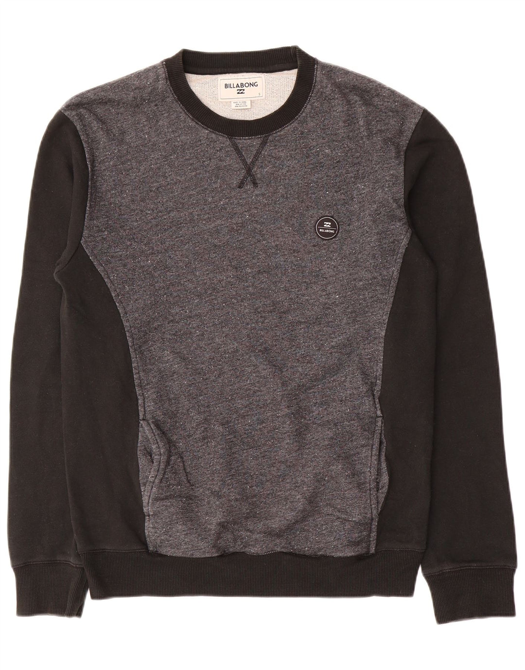Męska bluza Billabong, mała, szara, bawełniana w bloki kolorów