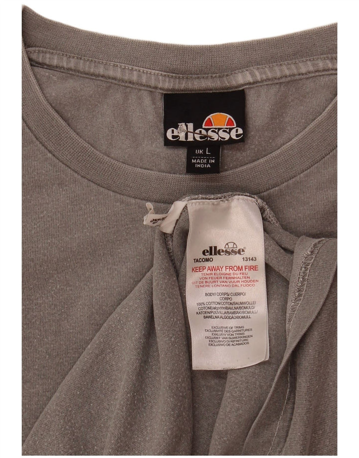 T-shirt męski Ellesse, duży, szary, bawełniany