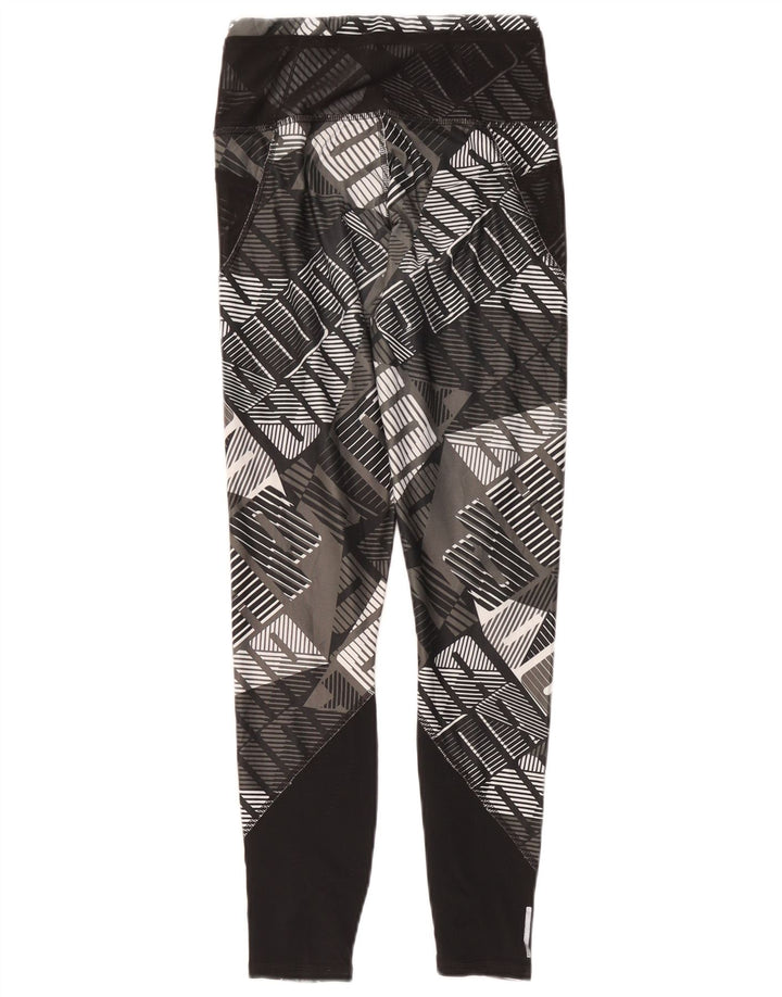 Damskie legginsy Puma Graphic UK 4 XS, czarny poliester