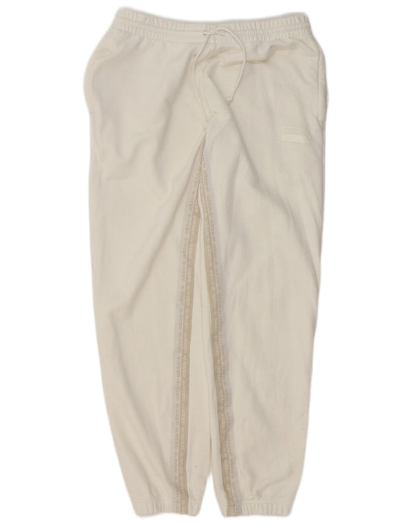 Damskie spodnie dresowe Adidas Joggers UK 14 Large Off White Sports