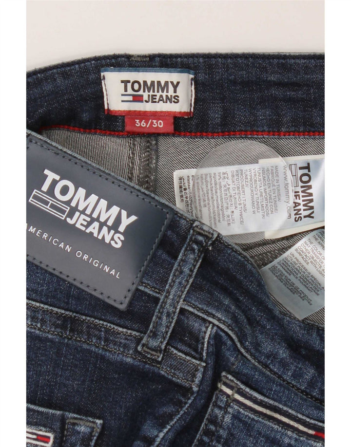 Męskie jeansy slim fit Tommy Hilfiger W36 L30 Niebieskie bawełniane