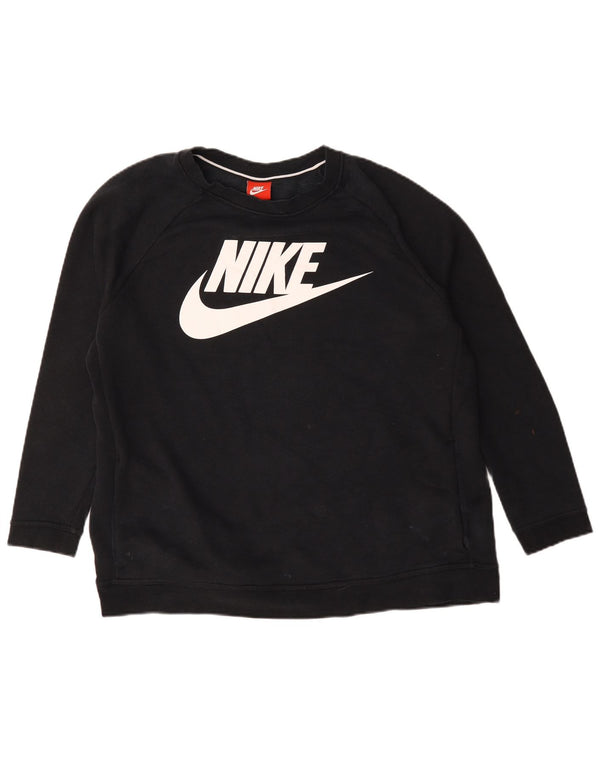 Damska bluza dresowa Nike Graphic Oversize UK 18 XL, czarna, bawełniana