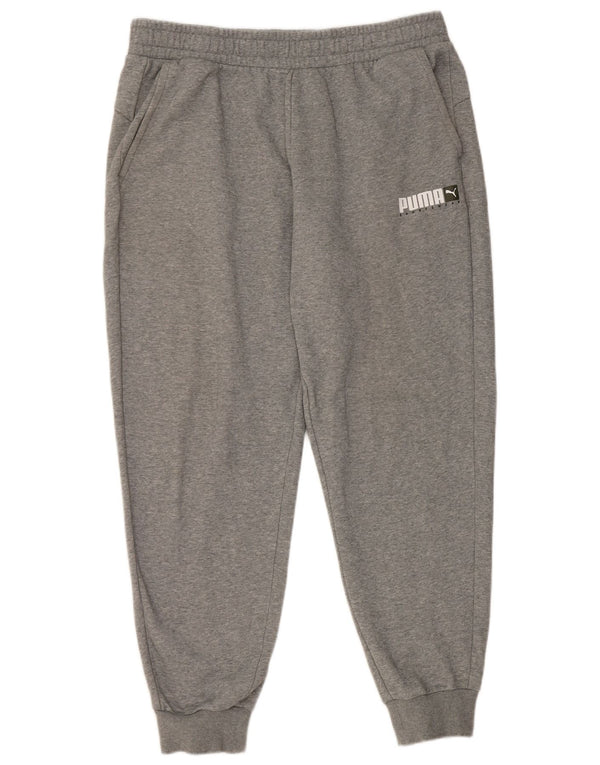 Damskie spodnie dresowe Puma Joggers UK 18 XL Szara bawełna