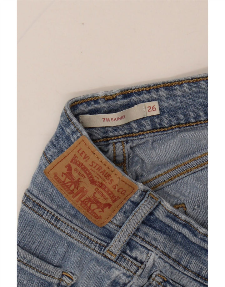 Damskie jeansy LEVI'S 711 Skinny W26 L26 Niebieskie