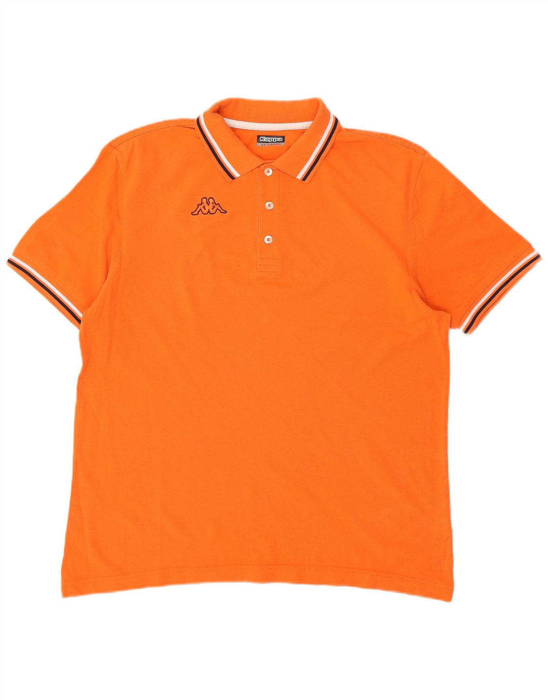 KAPPA Mens Polo Shirt 2XL Orange Cotton
