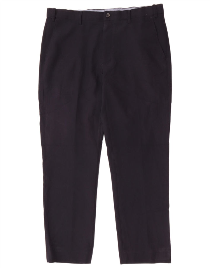 Męskie spodnie typu chino Regular Marks & Spencer W34 L29 Granatowy poliester