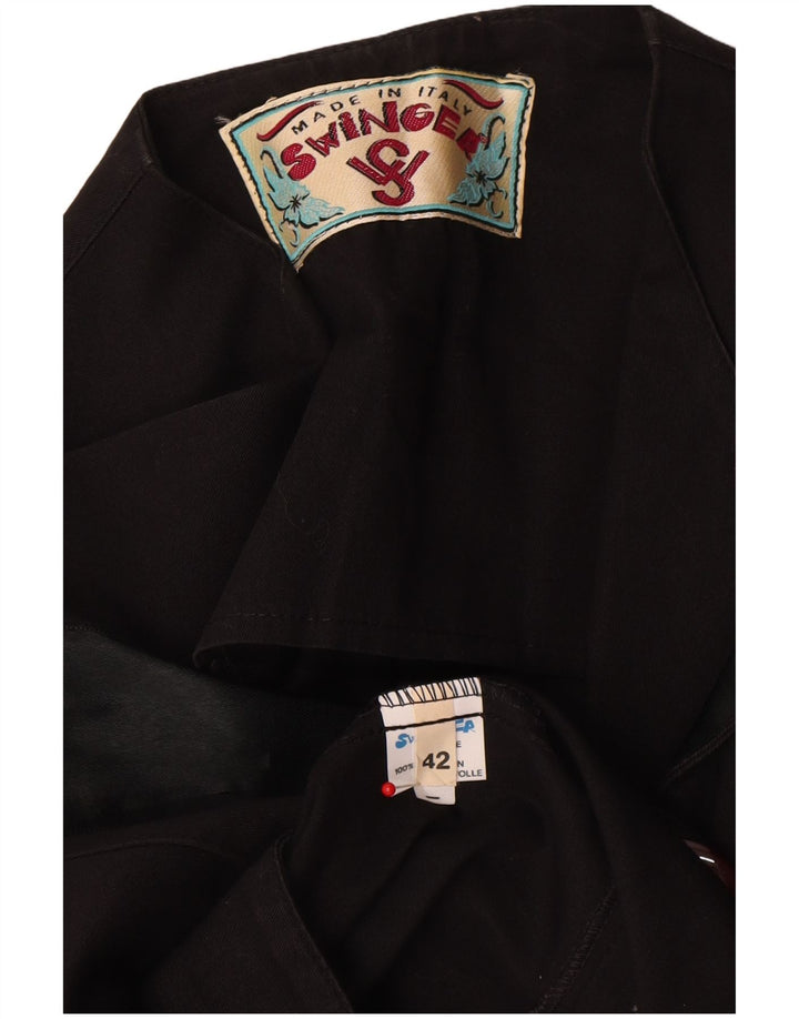Kurtka damska Swinger Crop Bolero IT 42 Średnia czarna bawełna