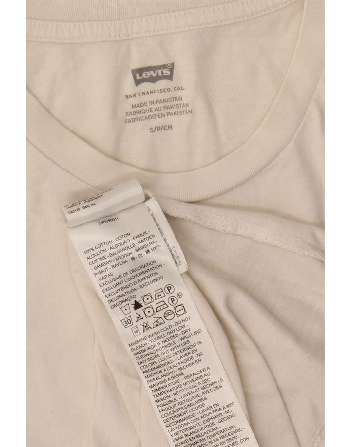 Męska koszulka Levi's Top, mała, biała, bawełniana