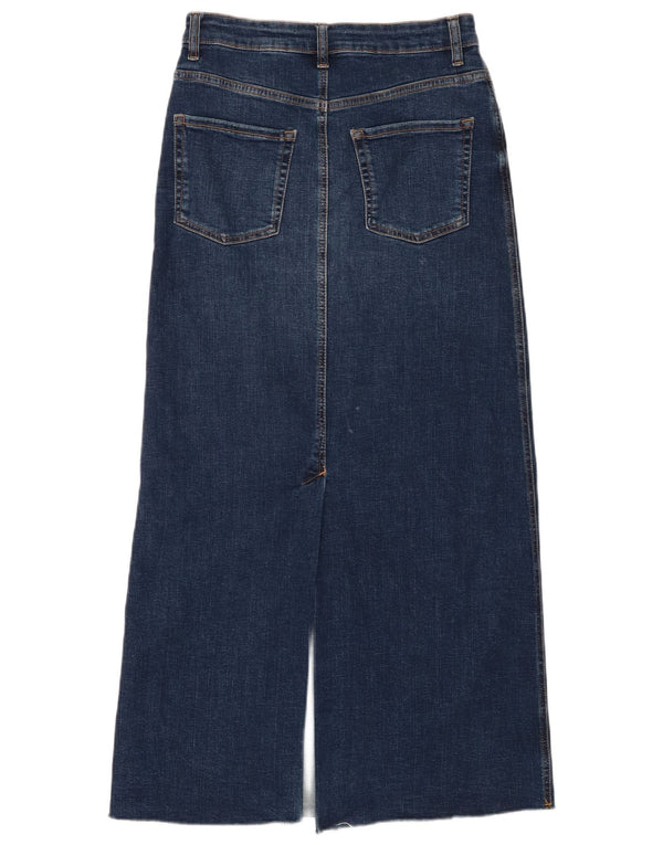 Spódnica damska Zara Maxi Denim Medium W28 Granatowa bawełna