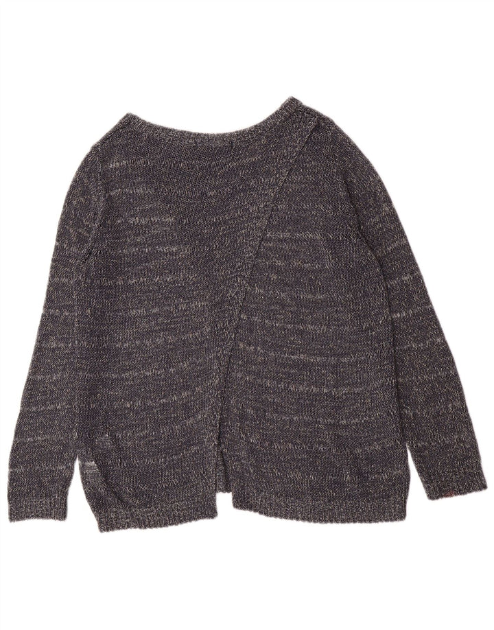 Marks & Spencer Damski sweter z dekoltem w łódkę UK 12 Średni granatowy