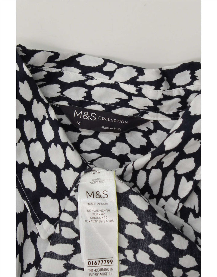Koszula damska Marks & Spencer UK 14, duża, bawełniana w białe cętki
