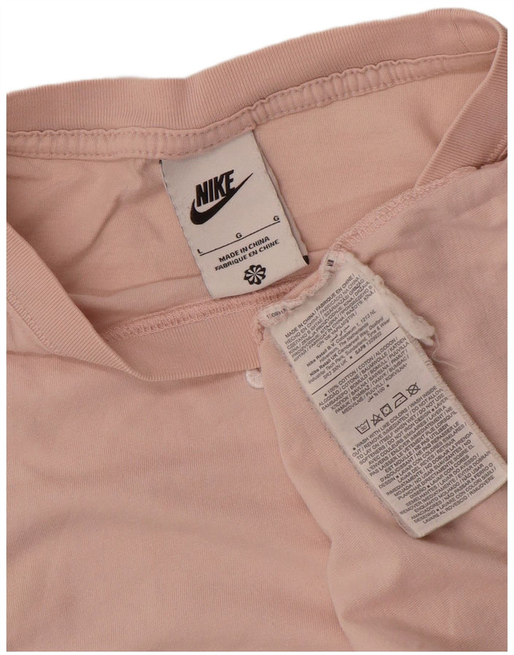 T-shirt męski Nike, duży, różowy, bawełniany