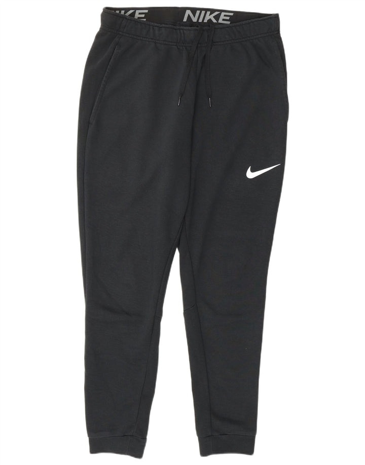 Męskie spodnie dresowe NIKE Dri Fit o standardowym kroju, średnia czerń