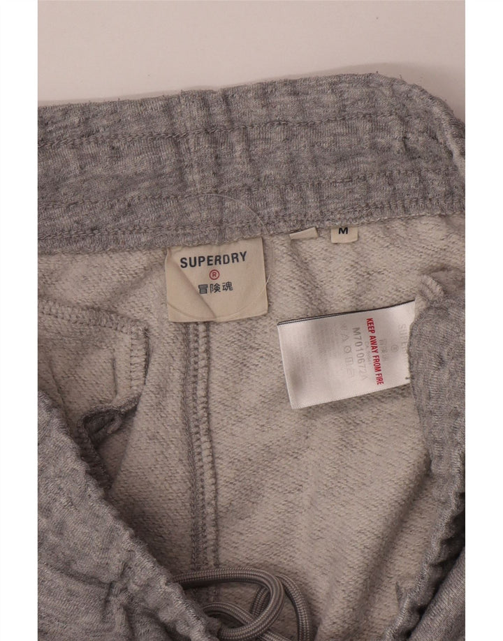 Męskie spodnie dresowe Superdry Graphic, średnioszare, nakrapiane