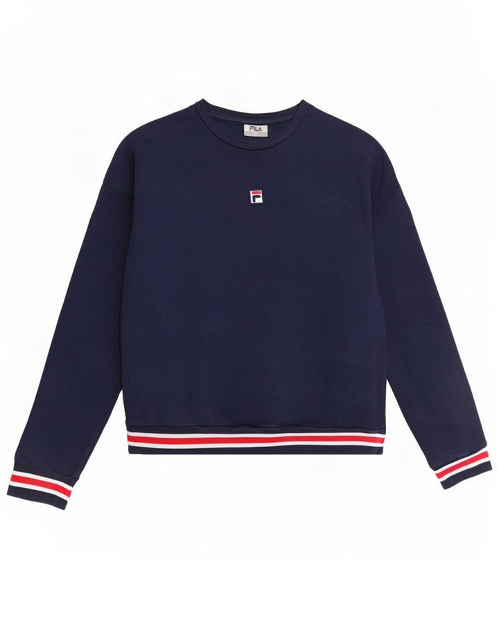 Bluza damska Fila Sweter UK 14 Średni granatowy, bawełniany
