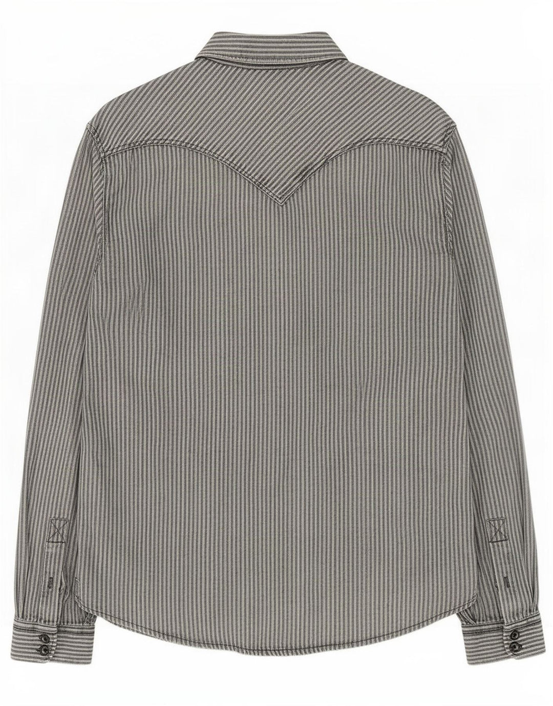Koszula męska Levi's, duża, szara, bawełniana w prążki
