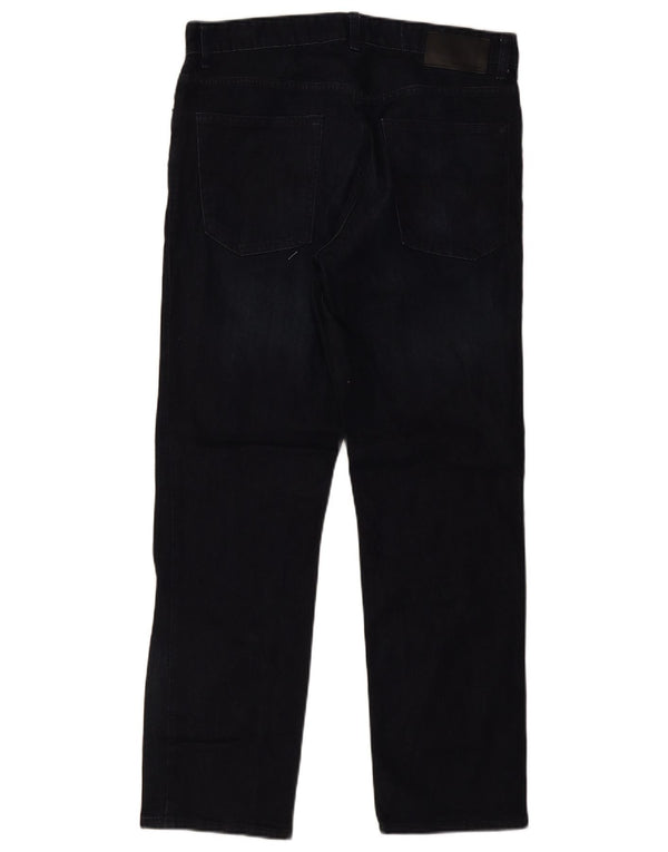 Męskie jeansy Calvin Klein Slim Fit Straight W34 L30 Granatowe