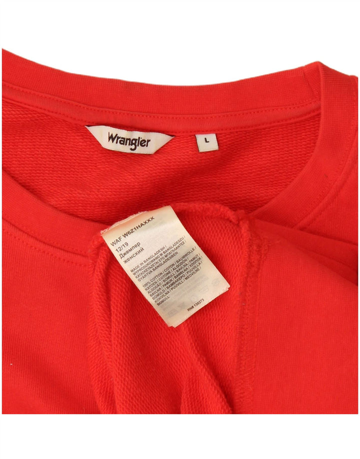 Bluza męska Wrangler, duża, czerwona, bawełniana
