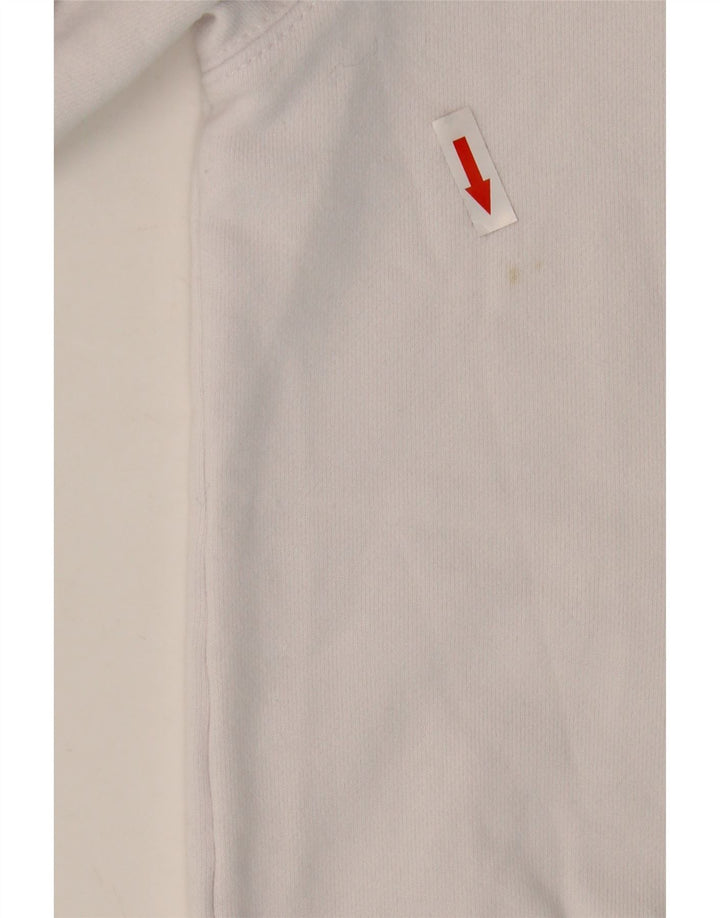 Lacoste Męska bluza z grafiką, rozmiar 3, mała, biała, bawełniana