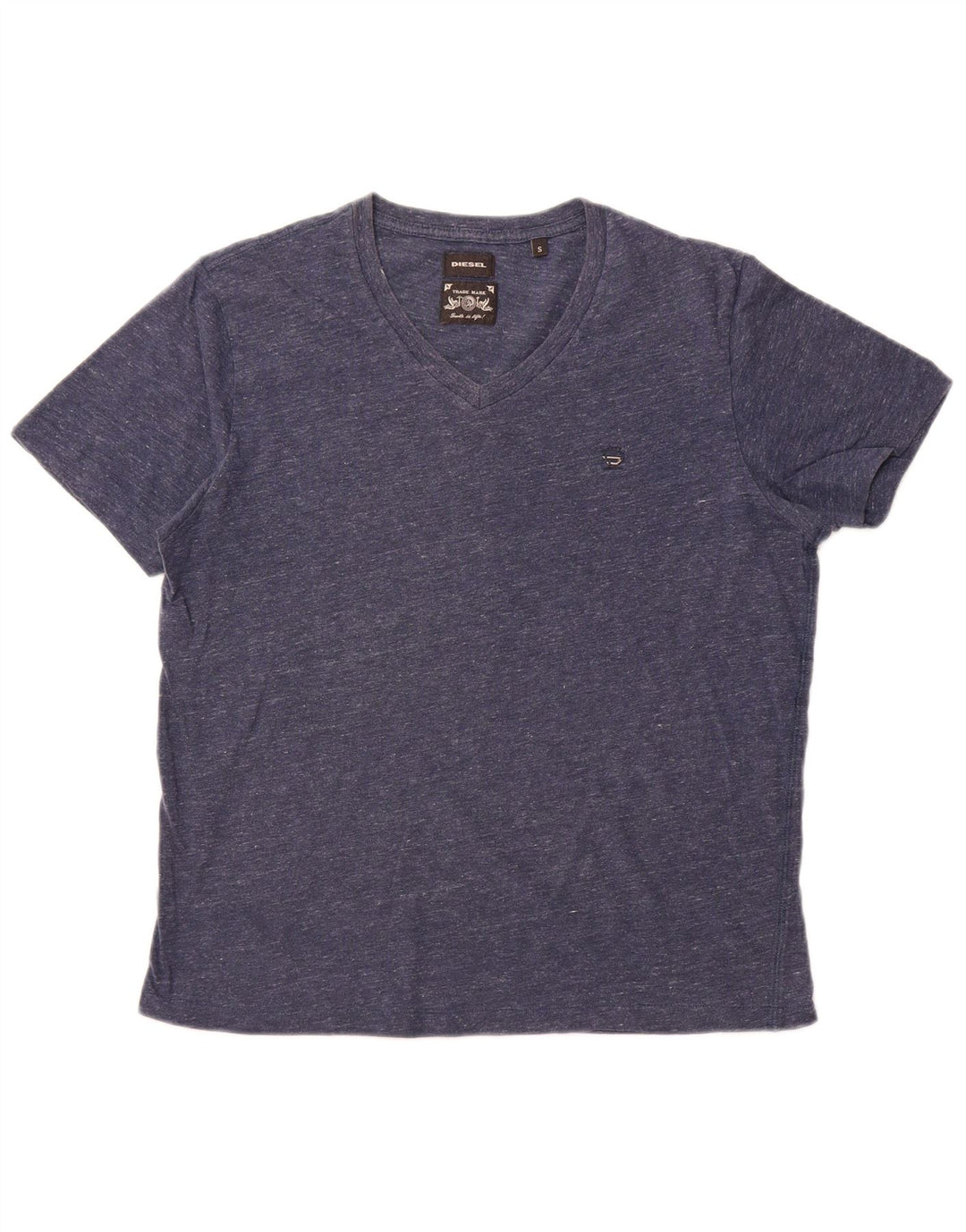 T-shirt męski DIESEL, mały, granatowy, nakrapiany