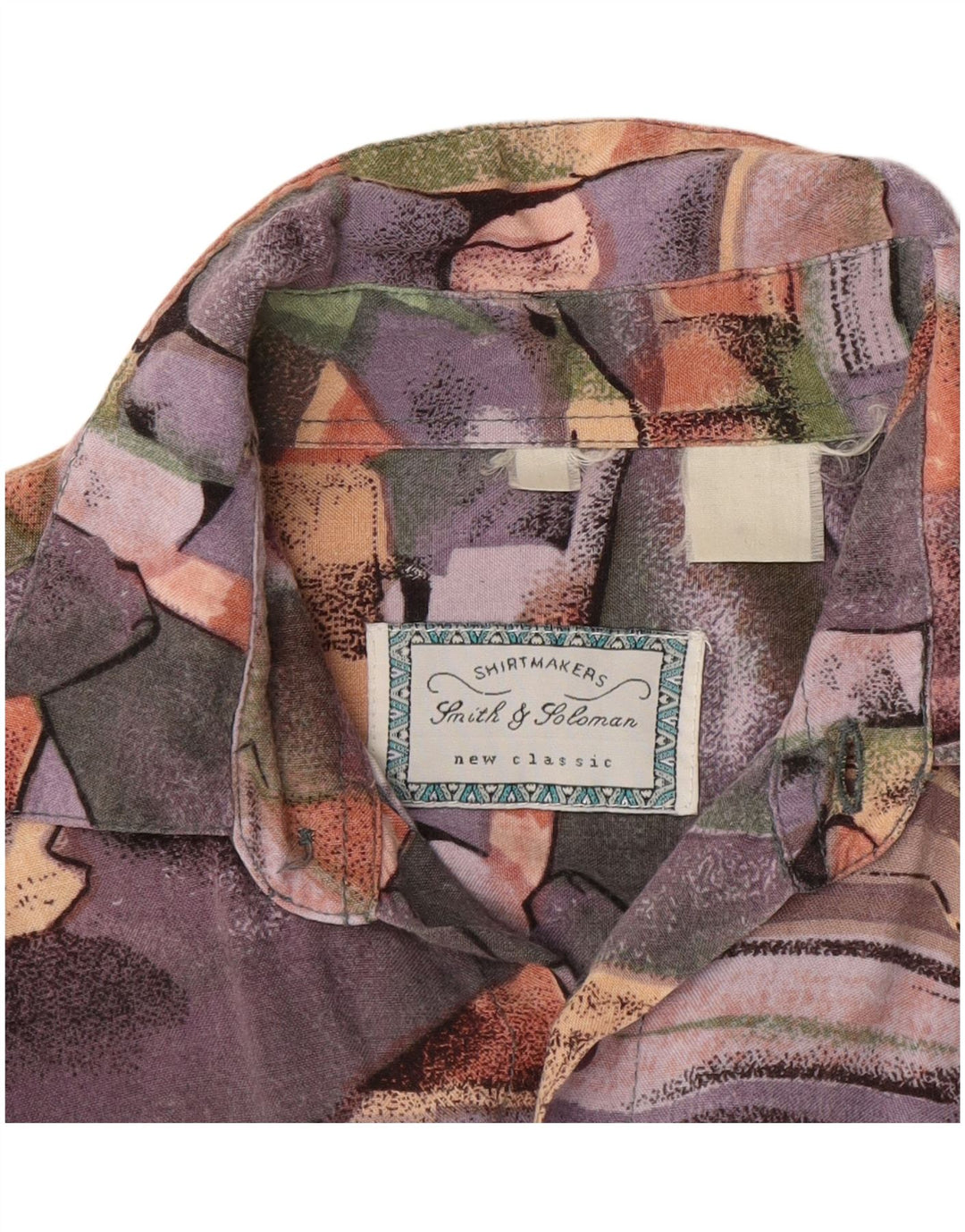 Koszula męska w stylu vintage, duża, wielobarwna patchworkowa