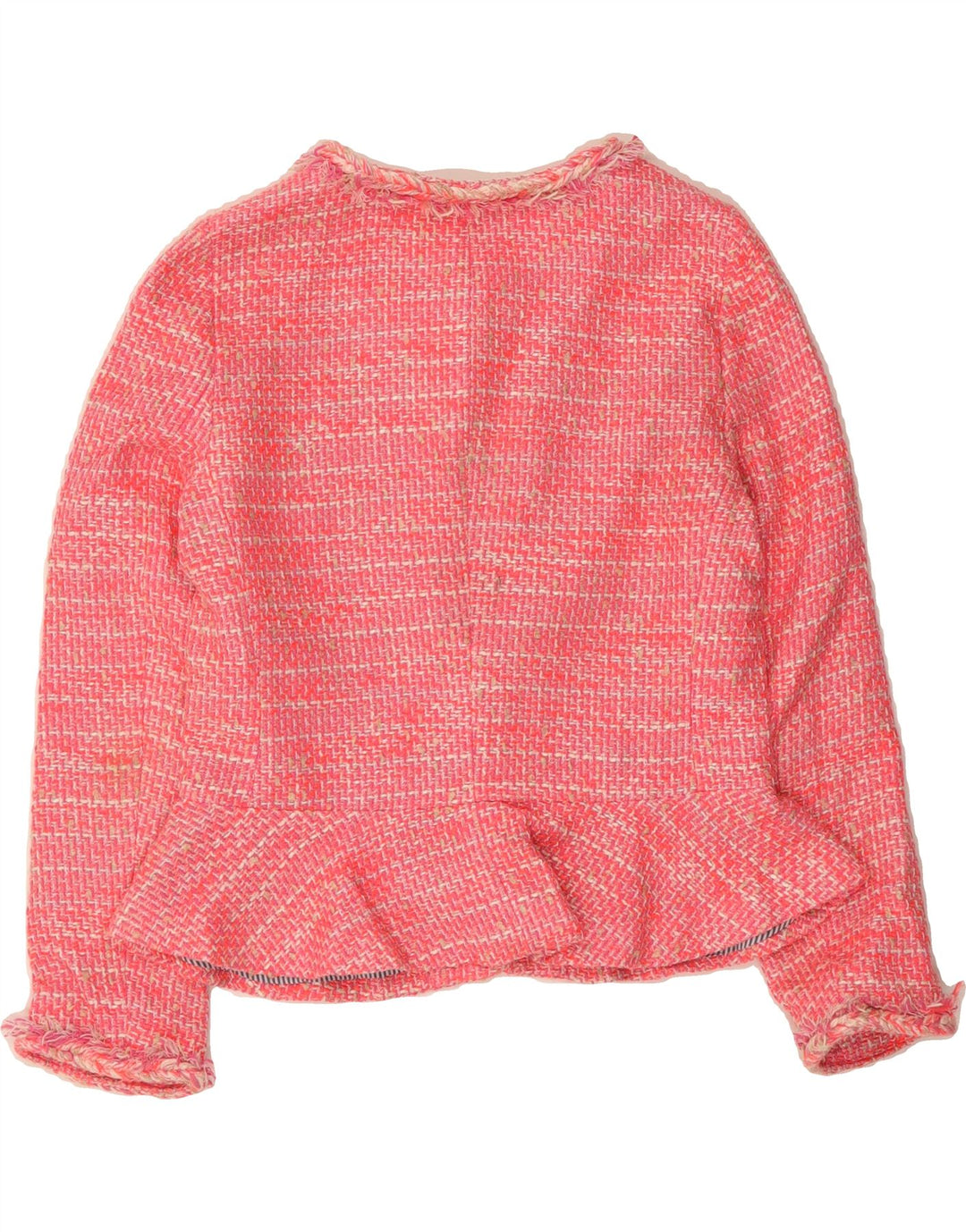J. CREW Womens 4 Button Blazer Jacket US 4 Small Pink Pinstripe Acrylic Vintage J. Crew and Second-Hand J. Crew from Messina Hembry 