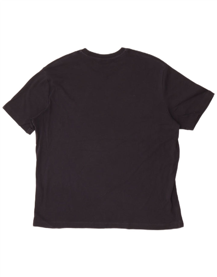 T-shirt męski Massimo Dutti Top 2XL, granatowy, bawełniany